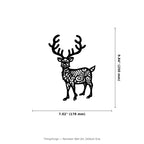 Reindeer Wall Art — Antlered Silhouette | 2 Sizes