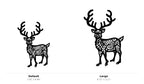 Reindeer Wall Art — Antlered Silhouette | 2 Sizes