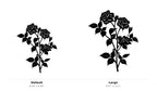 Roses Wall Art — Layered Bloom Silhouette | 2 Sizes