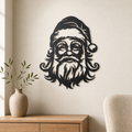 Santa Clause Face Wall Art — Jolly Portrait Silhouette | 2 Sizes
