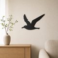 Seagull Wall Art — Coastal Bird Silhouette | 2 Sizes