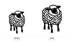 Sheep Wall Art — Fluffy Coat Silhouette | 2 Sizes