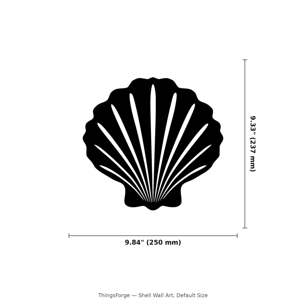 Shell Wall Art — Seashell Silhouette | 2 Sizes