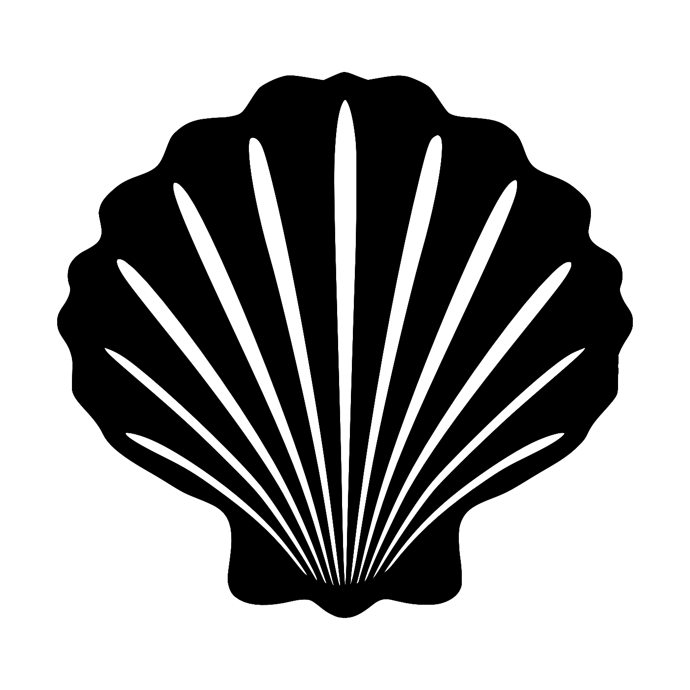 Shell Wall Art — Seashell Silhouette | 2 Sizes