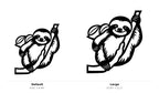 Sloth Wall Art — Hanging Branch Silhouette | 2 Sizes