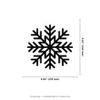Snowflake Wall Art — Intricate Winter Silhouette | 2 Sizes