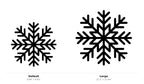 Snowflake Wall Art — Intricate Winter Silhouette | 2 Sizes
