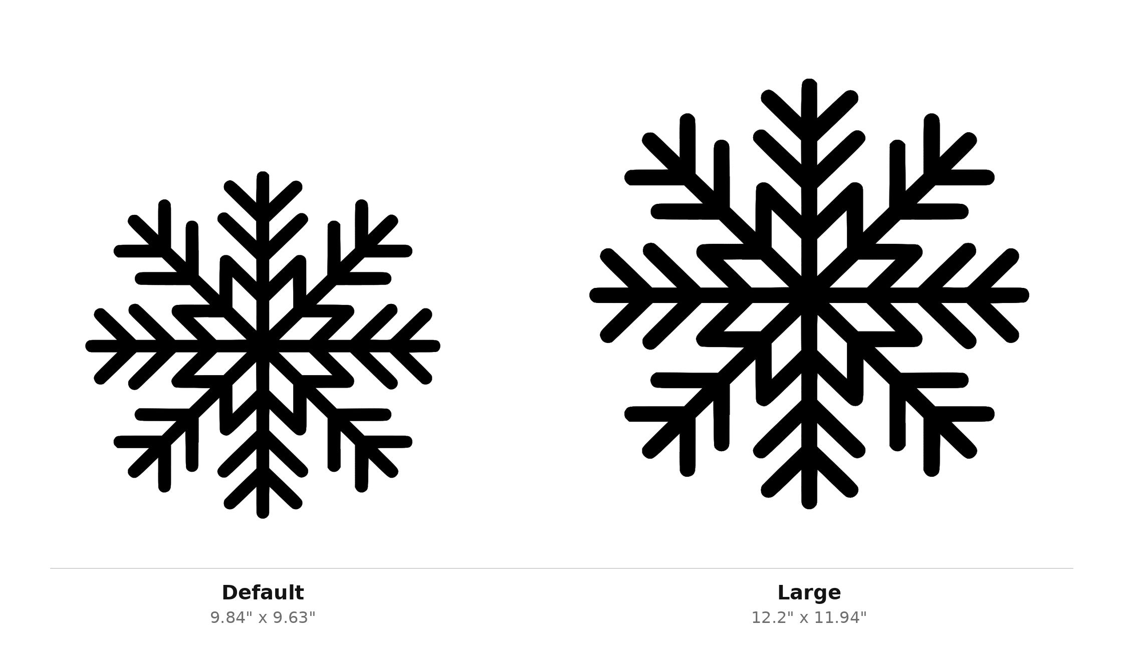 Snowflake Wall Art — Intricate Winter Silhouette | 2 Sizes