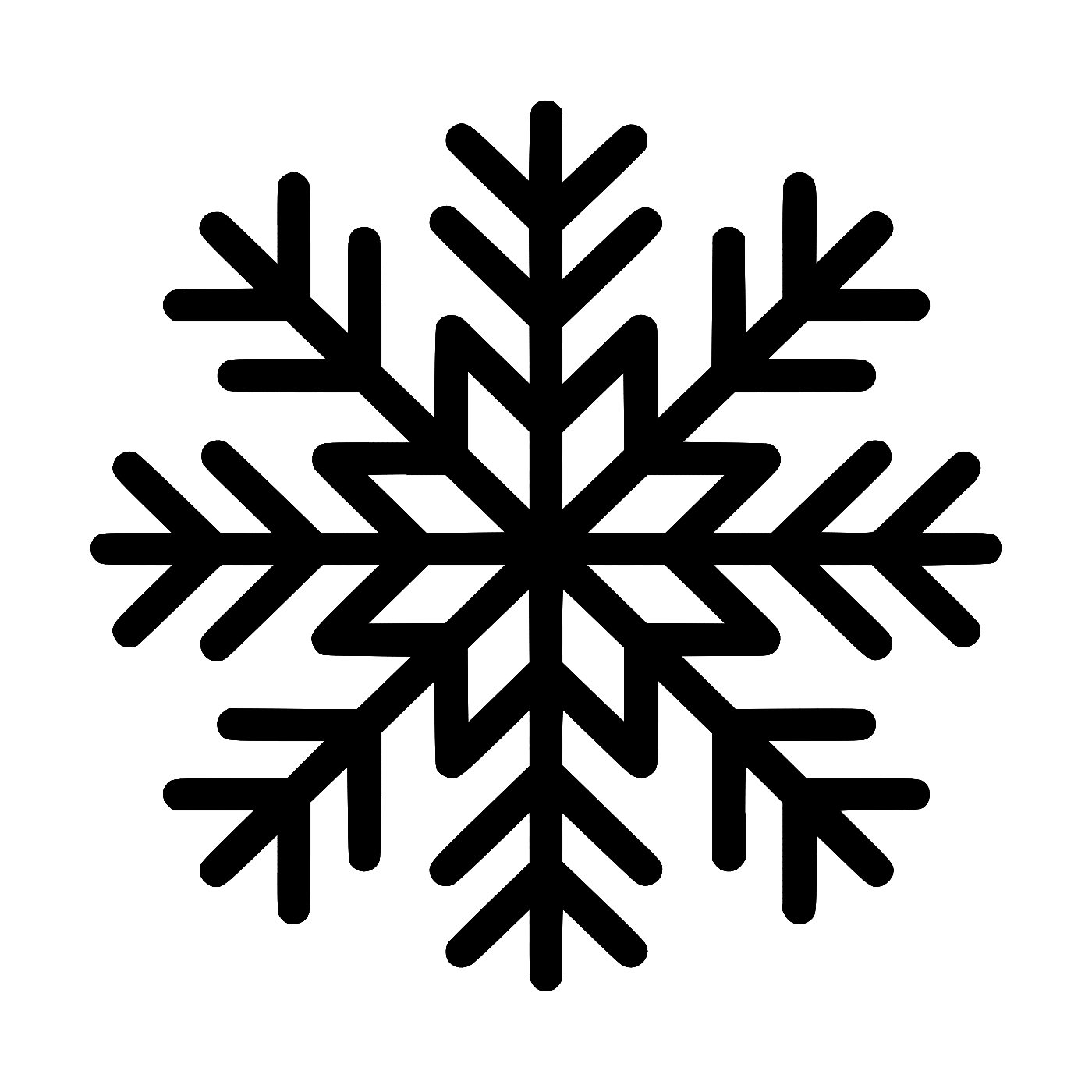 Snowflake Wall Art — Intricate Winter Silhouette | 2 Sizes