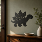 Stegosaurus Wall Art — Friendly Dinosaur Silhouette | 2 Sizes