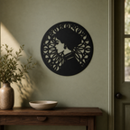 Spanish Woman Wall Art — Circle Frame Profile Portrait | 2 Sizes